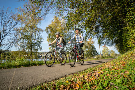 Radfahrer im Kreis Düren.