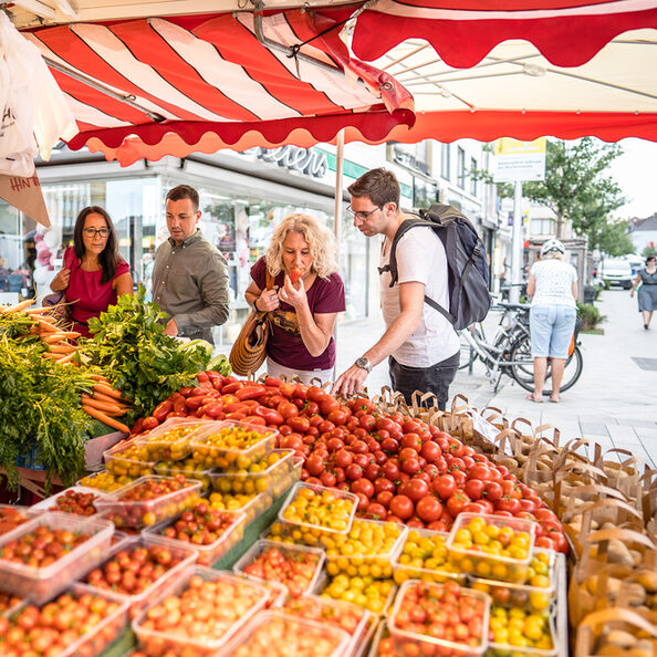 Die Stadt Düren überzeugt mit ihren regelmäßigen Märkten.