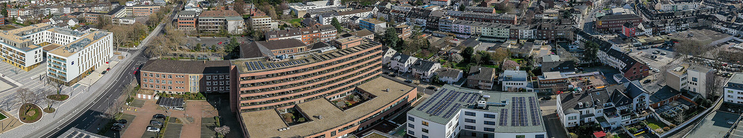 Luftbild der Kreisverwaltung in Düren