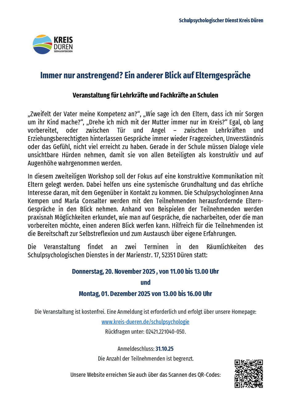 Immer nur anstrengend? Ein anderer Blick auf Elterngespräche