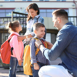 Familien mit Schulkindern