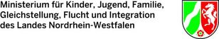 Logo das Ministerium für Kinder, Jugend, Familie, Gleichstellung, Flucht und Integration NRW (MKJFGFI)