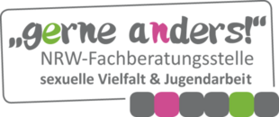 Logo Fachstelle "gerne anders!" sexuelle Vielfalt und Jugendarbeit aus Mülheim a. D. Ruhr