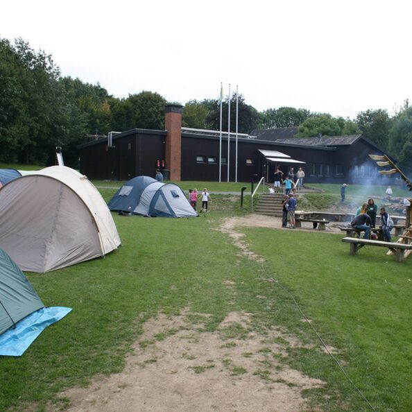 Jugendzeltplatz Finkenheide, hier beim alljährlichen Vater-Kind-Zelten des Kreises Düren