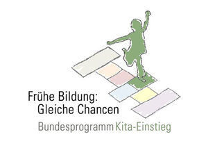 Logo Bundesprogramm "Kita-Einstieg: Brücken bauen in frühe Bildung"