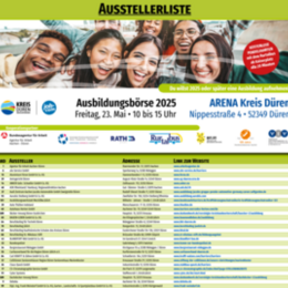 Ausstellerliste zur AUSBILDUNGSBÖRSE 2025