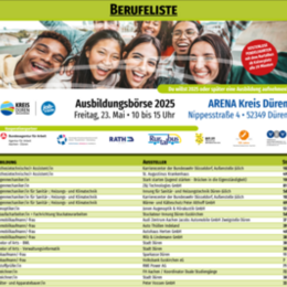 Berufeliste zur AUSBILDUNGSBÖRSE 2025