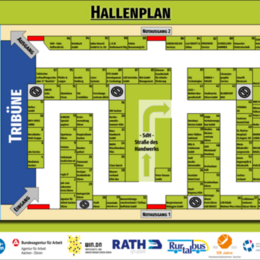 Hallenplan zur Ausbildungsbörse 2025