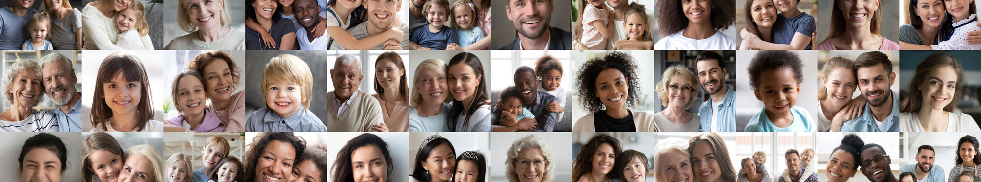 Bild zeigt verschiedene Generationen und Menschen verschiedener Hautfarben