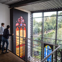 Bild zeigt das Deutsche Glasmalerei-Museum in Linnich