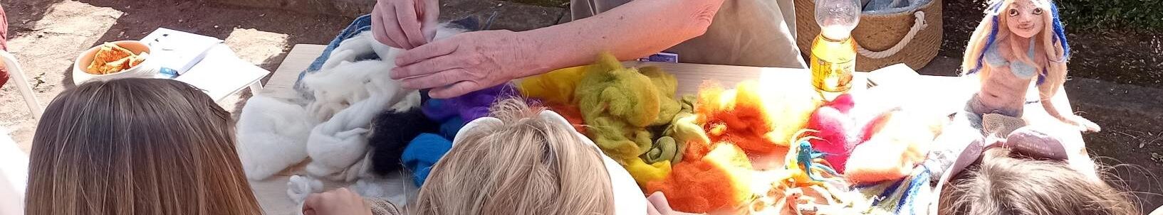 Filzen mit Kindern