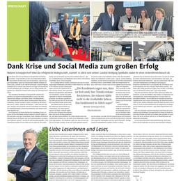 Das Bild zeigt einen Screenshot der Titelseite der März-Ausgabe von KreisRund