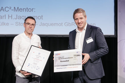 Im AC2-Gründungswettbewerb hat die RurseeZeit von Segler Mario Rothe  den dritten Platz erreicht