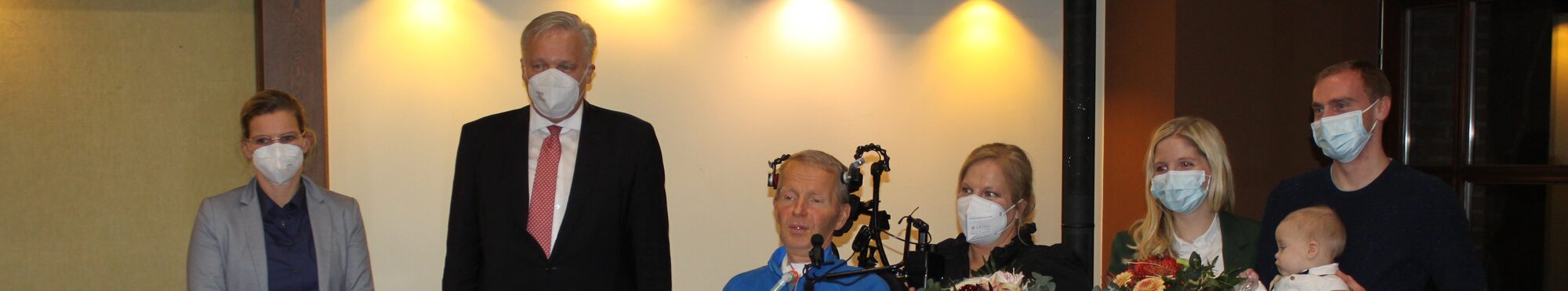 Bruno Schmidt bei der Auszeichnung mit der Bundesverdienstmedaille.