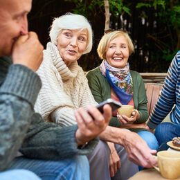 Senior Friends Enjoying Time Outdoors