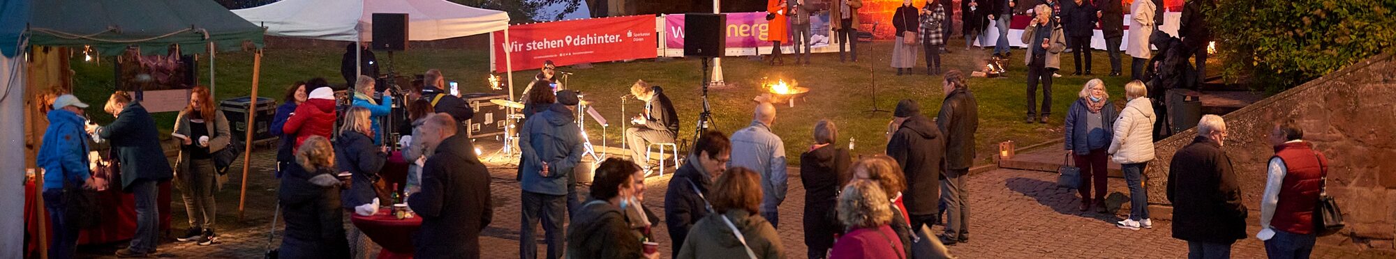 Die Kriminachkulisse auf Burg Nideggen