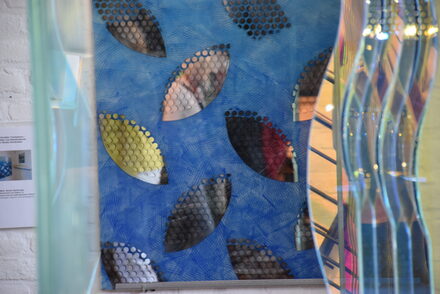 Bild und Glasskulptur vonRenator Santarossa