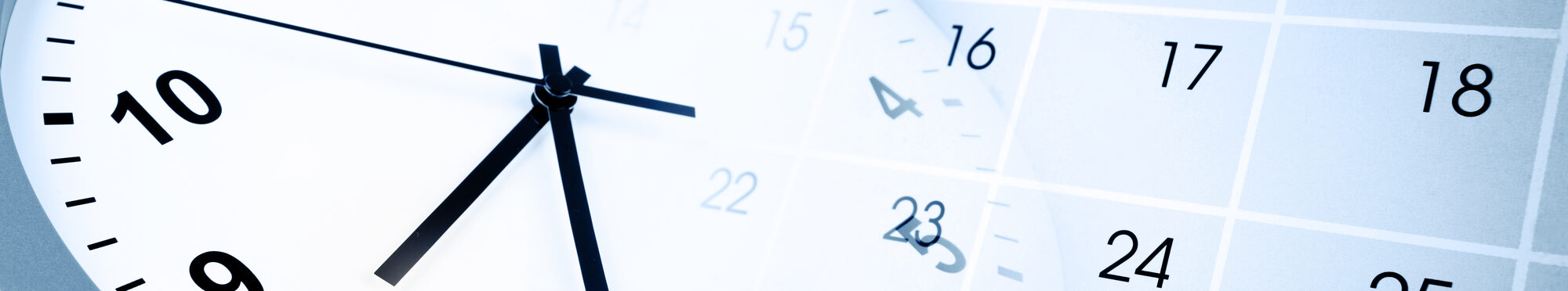 Grafik, die eine Uhr und einen Kalender zeigt