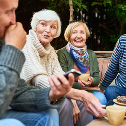 Senior Friends Enjoying Time Outdoors