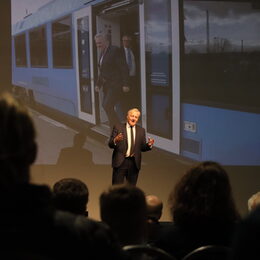 Landrat Wolfgang Spelthahn auf der Bühne