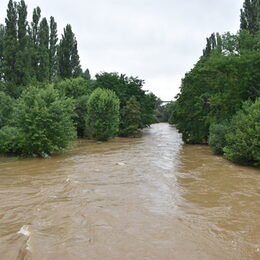 Rur mit viel Wasser