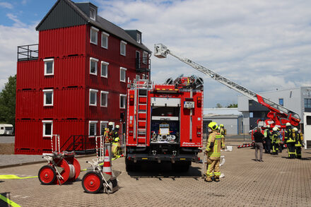 Übung der Feuerwehr