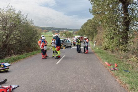 Unfallszenario auf der Straße