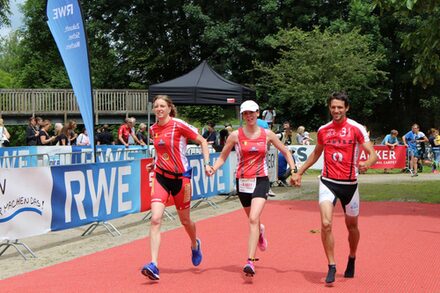 Läufer beim Triathlon