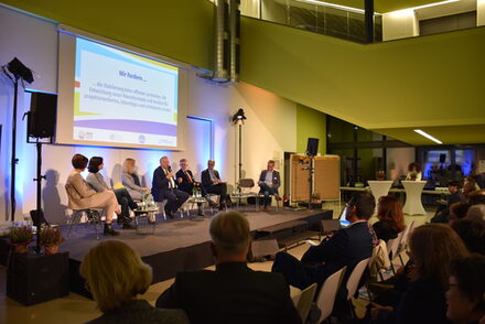 Blick auf das Panel der Zukunftskonferenz