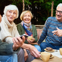 Senior Friends Enjoying Time Outdoors