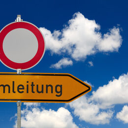 Umleitung und Durchfahrt verboten