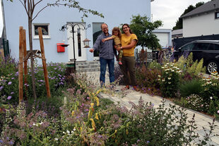Familie Eggers aus Inden lebt schon den Traum vom ressourcensparenden Eigenheim.