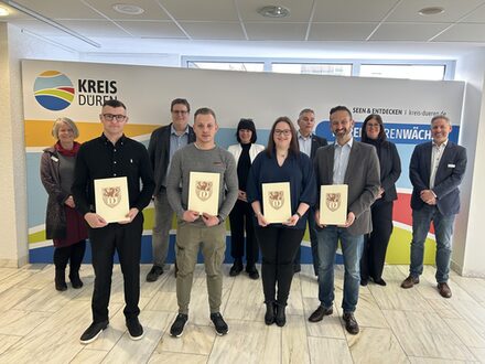 Gruppenbild der Meisterstipendiaten und Jury