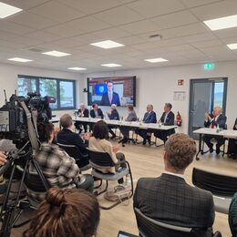 Einblick in die Pressekonferenz