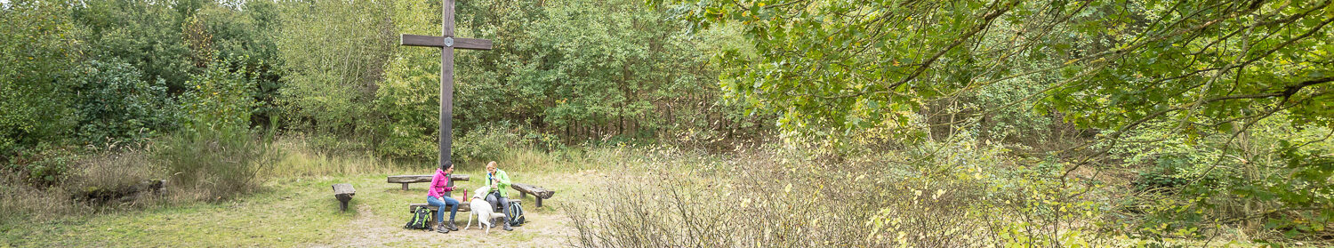 Menschen beim Picknicken nach dem Wandern