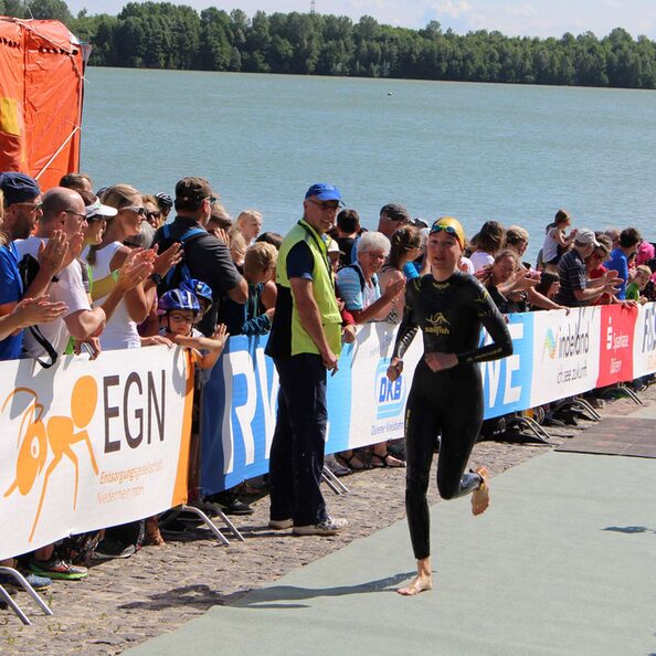 Sportler am Badesee Düren