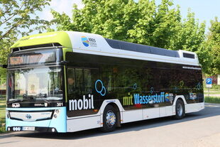 Bild zeigt Wasserstoff-Bus.